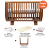 retro crib & toddler rail bundle