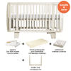 retro crib & toddler rail bundle